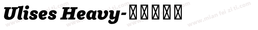 Ulises Heavy字体转换
